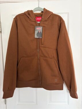 NWT Coleman Men's Sherpa-Lined Zip Hoodie